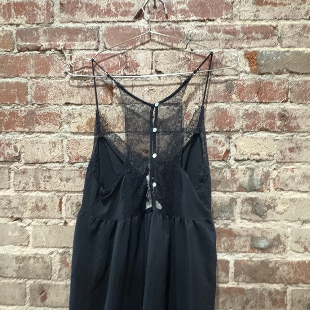 NEW Lovestitch Black Lace Spaghetti Strap Tiered Maxi Dress Size Small‎ - Picture 8 of 9